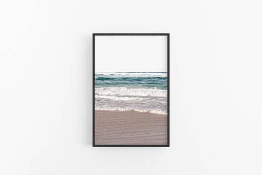Beach Waves | Coastal Beach Living Room Print - Beach Art Print | Lynette Cooper Prints & Sketches
