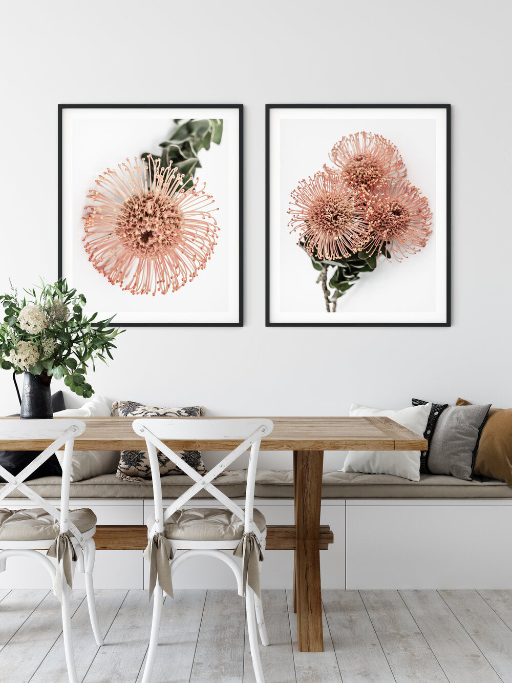 Orange Leucospermum I Custom Listing (Framed with Mat)