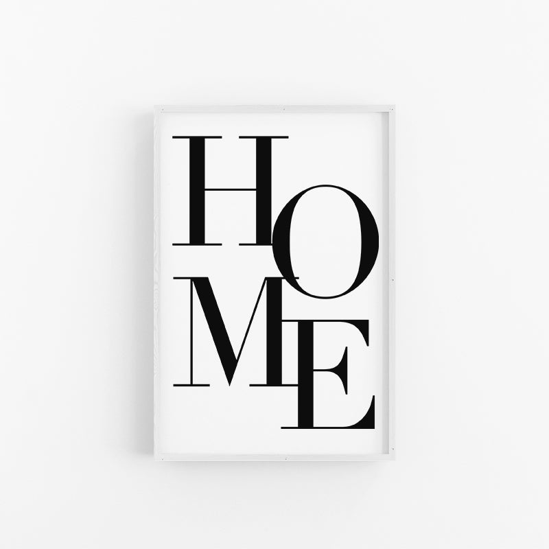 Home Typography Print | Word Art Poster | Lynette Cooper Prints