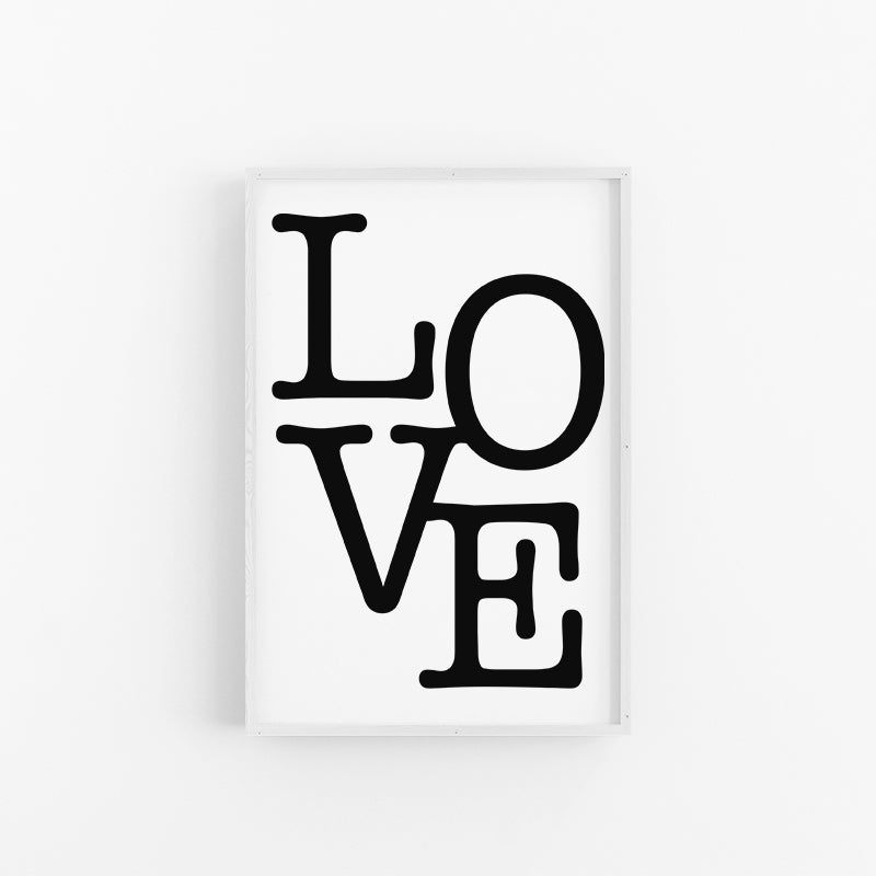 Love Typography Print | Word Art Print | Lynette Cooper Prints and Sketches