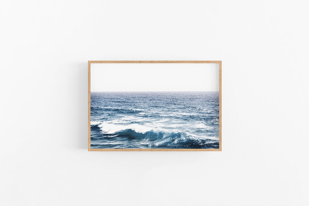 Ocean | Moody Coastal Ocean Photographic Wall Print | Lynette Cooper Prints and Sketches